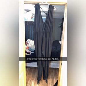 Lulu's Black Jumpsuit